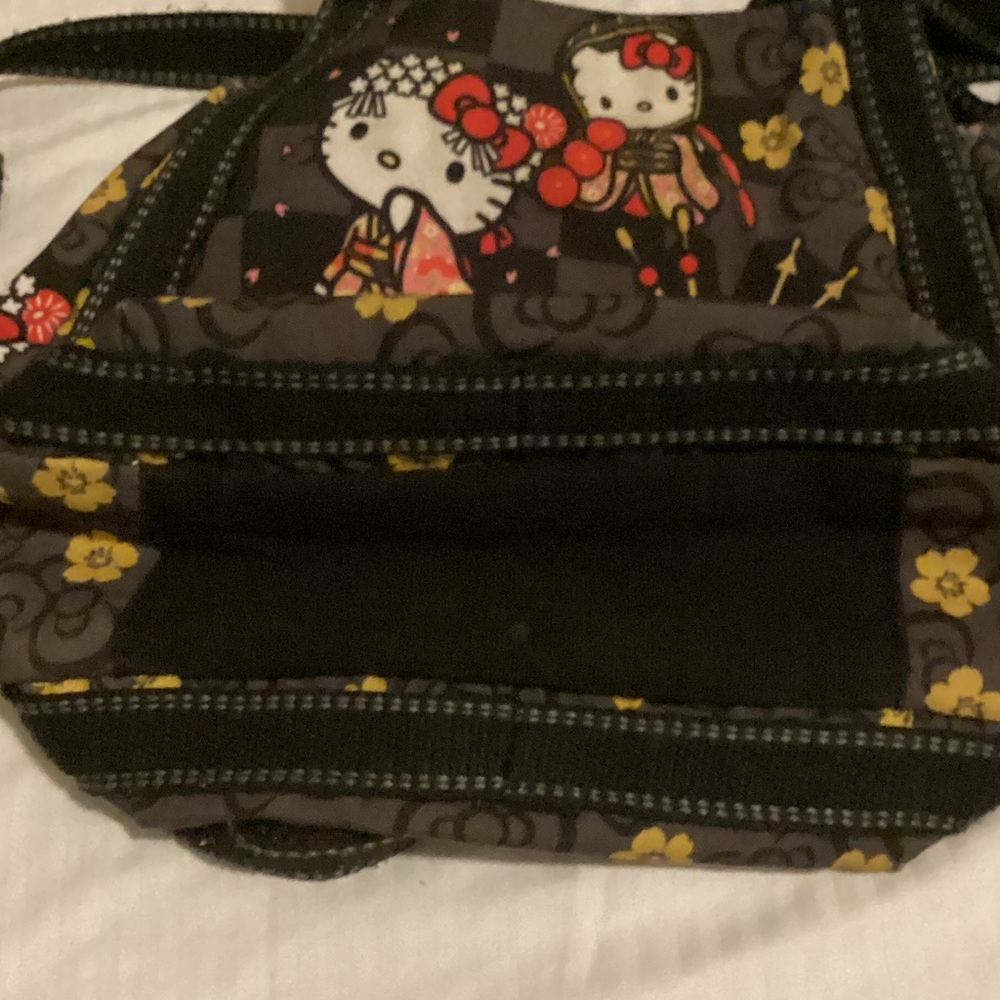Hello Kitty Floral Black Handbag - Picture 8 of 12